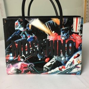 Moschino x Transformers Leather Dragon Tote
